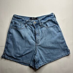 Hollister Women's ultra high rise 90s Light Blue Jean Shorts